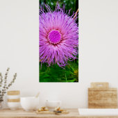 Poster Fleur violet et rose (Cuisine)