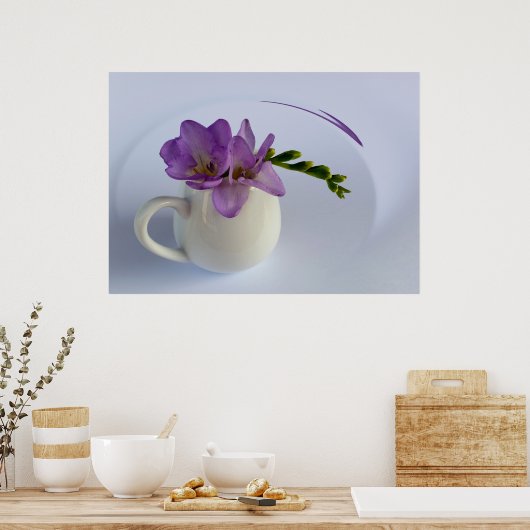 Poster fleur violette (Cuisine)