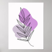 Poster Fleur violette de Boho (Devant)
