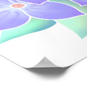 Poster Fleur violette noble. (Coin)