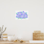 Poster Fleur violette noble. (Cuisine)