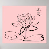 Poster Fleur Zen Lotus (Devant)