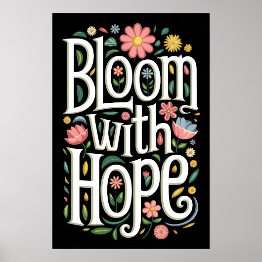 Poster Fleurir avec espoir (Devant)