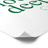 Poster Fleurir doucement, prospérer profondément – Art mu (Coin)
