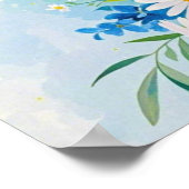 Poster Fleurir là où vous êtes planté Aquarelles vibrante (Coin)