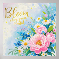 Fleurissez là où vous êtes planté Aquarelles vibra