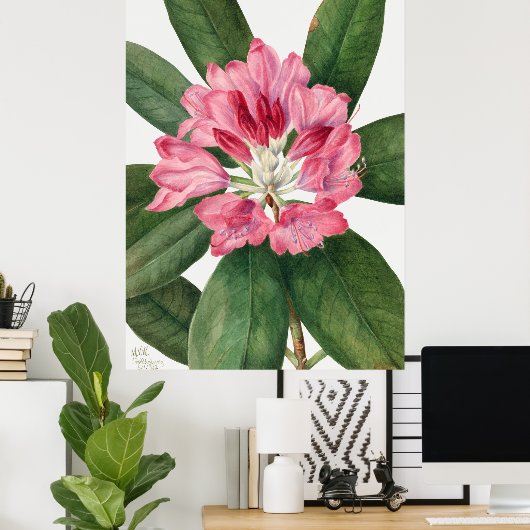 Poster Fleurs (Bureau à domicile)