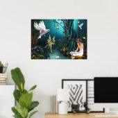 Poster Fleurs (Bureau à domicile)