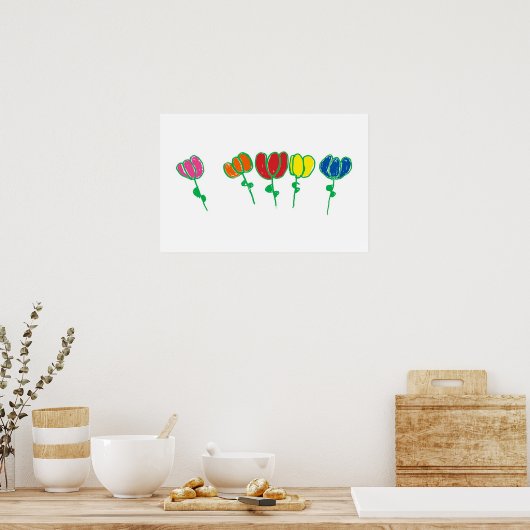 Poster Fleurs (Cuisine)