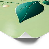 Poster Fleurs 3d colorées (Coin)