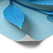 Poster Fleurs 3d colorées (Coin)