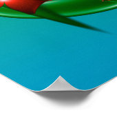 Poster Fleurs à rotation colorées (Coin)