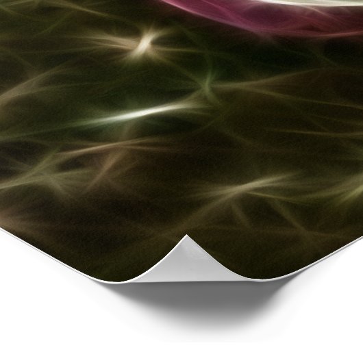 Poster Fleurs à vent Waterhouse Fractal Peinture (Coin)