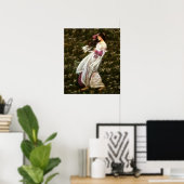 Poster Fleurs à vent Waterhouse Fractal Peinture (Bureau à domicile)