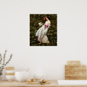 Poster Fleurs à vent Waterhouse Fractal Peinture (Cuisine)