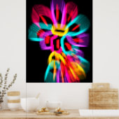 Poster Fleurs Abstraites (Cuisine)