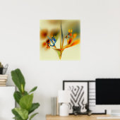 Poster Fleurs Abstraites (Bureau à domicile)