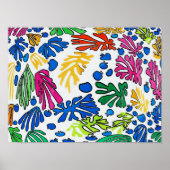 Poster Fleurs Abstraites (Devant)