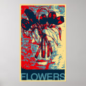 Poster Fleurs Abstraites dans un Vase (Devant)