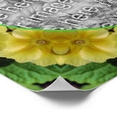 Poster Fleurs Abstraites de Primrose Créez votre propre p (Coin)