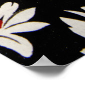 Poster Fleurs Abstraites, motif d'aquarelle d'art. (Coin)