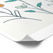 POSTER FLEURS ACCUEIL MUR ART (Coin)