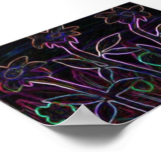 Poster Fleurs Aglow (Coin)