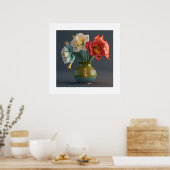 Poster Fleurs Amaryllis (Cuisine)