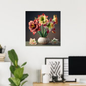 Poster Fleurs Amaryllis (Bureau à domicile)