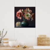 Poster Fleurs Amaryllis (Cuisine)