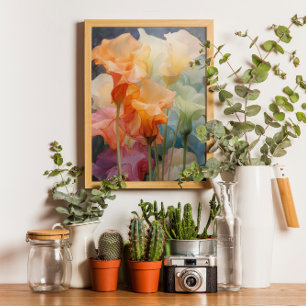 Poster Fleurs Aquarelle Wipsy Datura Élégant Moderne