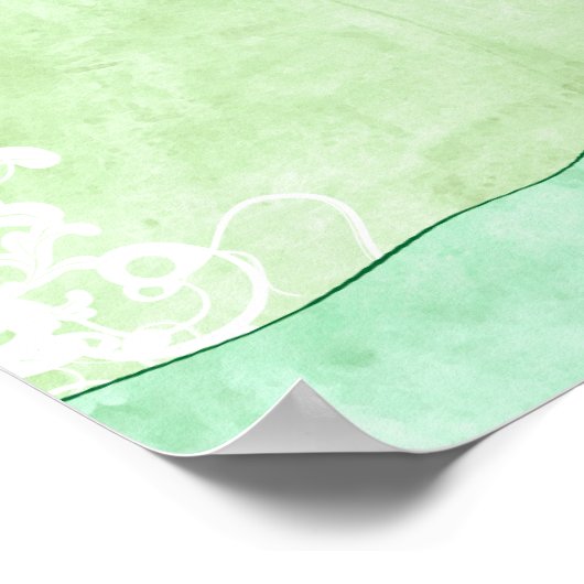 Poster Fleurs Arbre et Vert Floral - TBA (Coin)