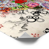 Poster Fleurs artistiques (Coin)