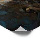 Poster Fleurs arts numériques - marguerites Lune (Coin)