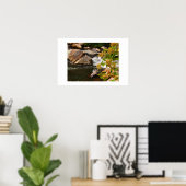 Poster fleurs au bord de la rivière (Bureau à domicile)