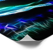 Poster Fleurs Au Lune (Coin)