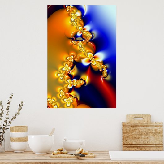 Poster Fleurs au printemps (Cuisine)