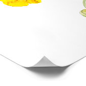 Poster fleurs beurres jaunes 2 aquarelle (Coin)