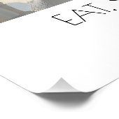 Poster Fleurs blanches blanches blanches en blanc et blan (Coin)