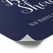 Poster Fleurs blanches classiques | Bienvenue à la Fête d (Coin)