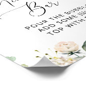 Poster Fleurs blanches, Fleurs crème, Bohème, Bar à Mimos (Coin)