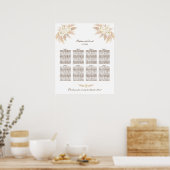 Poster Fleurs blanches Pampas Mariage en herbe (Cuisine)