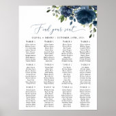 Poster Fleurs bleues de la Marine, Verdure, Mariage (Devant)