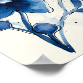 Poster Fleurs bleues indépendantes (Coin)