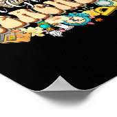 Poster Fleurs Boho 1re année Merci Prof Back T (Coin)