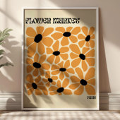 Poster Fleurs Boho Marché aux Fleurs de Paris Moderne Min