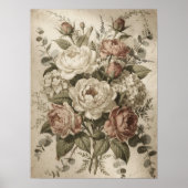 Poster Fleurs Botaniques Vintage (Devant)