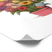 Poster Fleurs, bouquet, pot de fleurs (Coin)