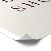 Poster Fleurs Bourgogne Cream Love in Bloom Bienvenue (Coin)