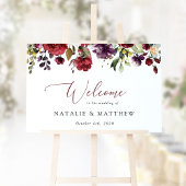 Poster Fleurs Bourgognes, Fleurs Roses, Accueil Mariage
